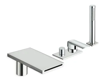 PROFILO CRIPF181 - Single handle bathtub set with hand shower by CRISTINA Rubinetterie - view 2